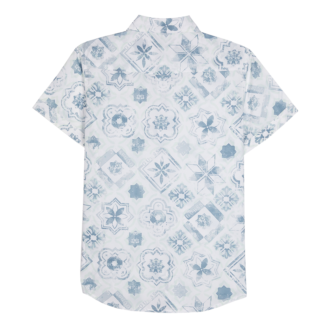 CAMICIA BIANCO_AZZURRO retro