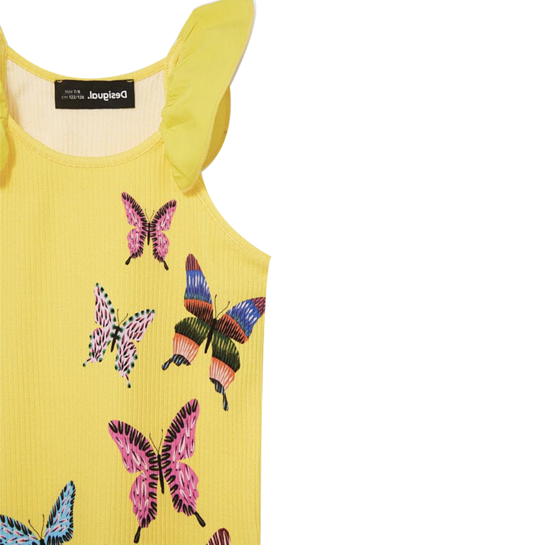 CANOTTA GIALLA FARFALLE fronte