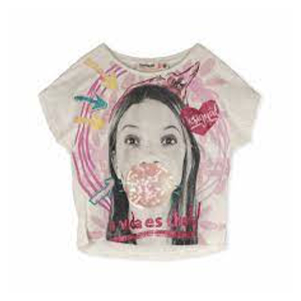 MAGLIA BIANCA BAMBINA fronte