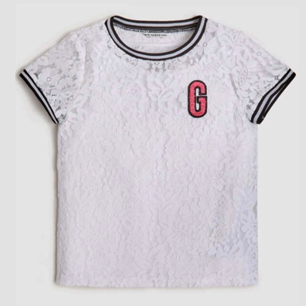 MAGLIA BIANCA G FUCSIA fronte