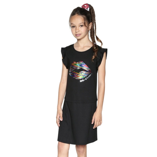 VESTITO NERO C_BACIO indossato