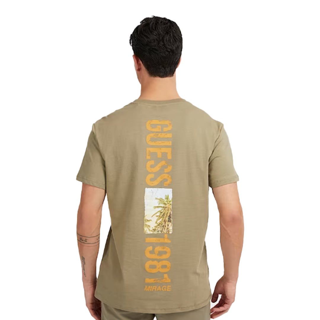 t-shirt_uomo_guess_verde_militare_retro