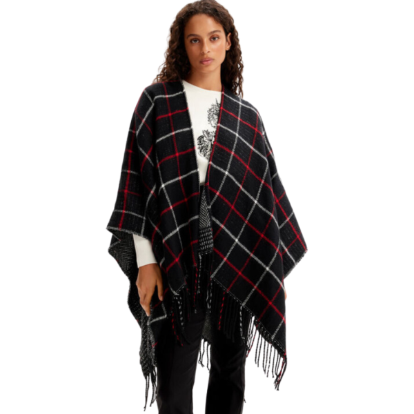Poncho_Desigual_Reversibile
