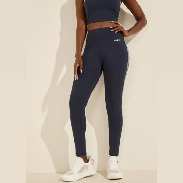 donna_guess_leggings_con_banda_laterale_blu