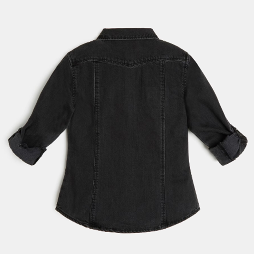 guess_bambina_camicia_jeans_con_strass_nero_
