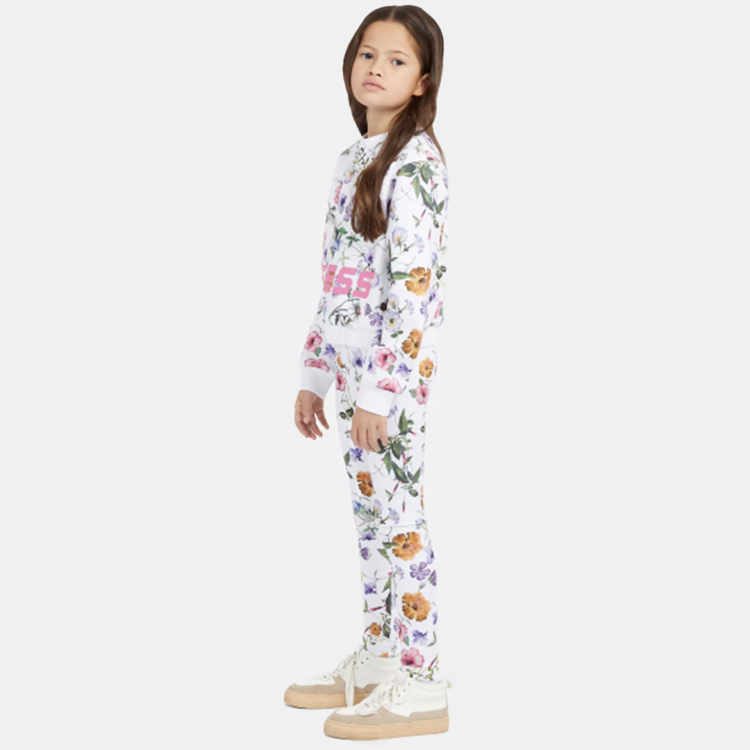 guess_bambina_felpa_bianca_floreale